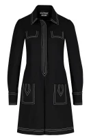 šaty | s prímesou vlny Boutique Moschino 	čierna	
