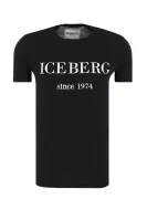 tričko | regular fit Iceberg 	čierna	