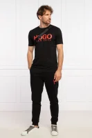 tričko dolive | regular fit HUGO 	čierna	