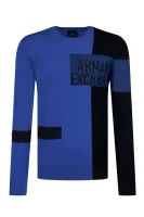 sveter | regular fit Armani Exchange 	modrá	
