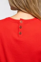 kašmírový sveter iberia | regular fit TORY BURCH 	červená	