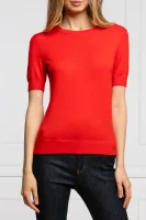kašmírový sveter iberia | regular fit TORY BURCH 	červená	