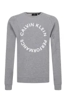 mikina | regular fit Calvin Klein Performance 	sivá	