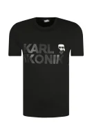 tričko | regular fit Karl Lagerfeld 	čierna	