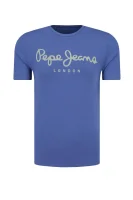 tričko original stretch | slim fit Pepe Jeans London 	modrá	