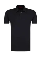 polo tričko drustan | regular fit HUGO 	čierna	