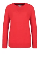 sveter | loose fit | s prímesou vlny Tommy Hilfiger 	červená	