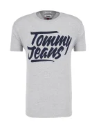 tričko essential | regular fit Tommy Jeans 	sivá	