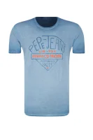 tričko hermi | regular fit Pepe Jeans London 	modrá	