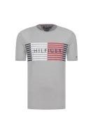 tričko global block | regular fit Tommy Hilfiger 	sivá	