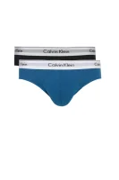 slipy 2-balenie hip Calvin Klein Underwear 	modrá	