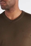 vlnený sveter baram-l | regular fit BOSS BLACK 	khaki	