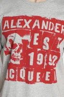 Tričko | Regular Fit Alexander McQueen 	sivá	