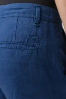 ľanové šortky trent | regular fit GUESS 	modrá	