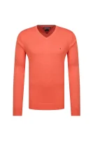 sveter | regular fit | s prímesou hodvábu Tommy Hilfiger 	oranžová	