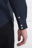 Ľanová košeľa | Regular Fit Guess Underwear 	tmavomodrá	