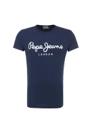 tričko original stretch Pepe Jeans London 	tmavomodrá	
