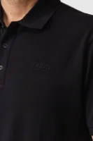polo tričko donos | regular fit HUGO 	čierna	