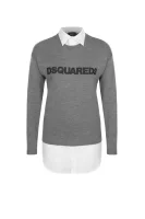 wełniany sveter Dsquared2 	sivá	