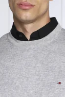 sveter core | regular fit | s prímesou hodvábu Tommy Hilfiger 	šedá	