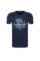 tričko tjm finish line | regular fit Tommy Jeans 	tmavomodrá	