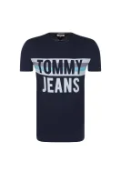 tričko colorblock | regular fit Tommy Jeans 	tmavomodrá	