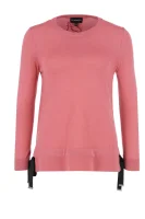 wełniany sveter | regular fit Emporio Armani 	ružová	