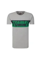tričko tjm split graphic | relaxed fit Tommy Jeans 	sivá	