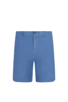 lniane šortky siman2-shorts-d | tapered BOSS ORANGE 	modrá	
