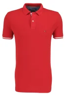polo tričko basic tipped | regular fit | pique Tommy Hilfiger 	červená	