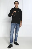 Mikina WAFFLE | Regular Fit Tommy Jeans 	čierna	