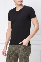 tričko core | slim fit | stretch Tommy Hilfiger 	čierna	