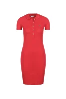 šaty | pique Lacoste 	červená	