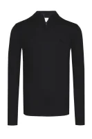 wełniany sveter | regular fit Lacoste 	čierna	