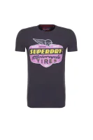 tričko reworked classic Superdry 	fialová	