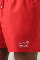 šortky plávanie | regular fit EA7 	červená	
