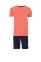 pyžamo logo | regular fit Tommy Hilfiger 	koralová	