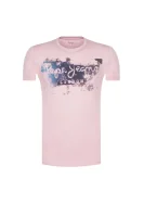 tričko goodge | slim fit Pepe Jeans London 	ružová	
