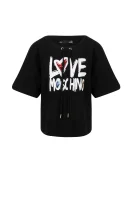 mikina | regular fit Love Moschino 	čierna	