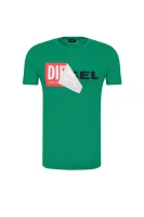 tričko diego | slim fit Diesel 	zelená	