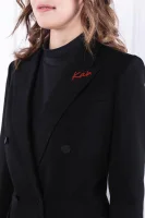 wełniana sako kaia | regular fit Karl Lagerfeld 	čierna	