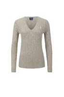 wełniany sveter | regular fit POLO RALPH LAUREN 	šedá	