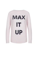 wełniany sveter domani MAX&Co. 	púdrovo ružová	