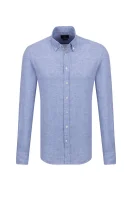 lniana košeľa | slim fit Hackett London 	modrá	