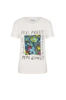tričko mabel | regular fit Pepe Jeans London 	krémová	