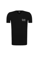 t- shirt EA7 	čierna	