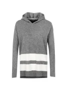 sveter wool blend hoodie Tommy Hilfiger 	sivá	