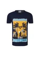 tričko beachwear | regular fit EA7 	tmavomodrá	