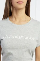 tričko core institutional | regular fit CALVIN KLEIN JEANS 	šedá	