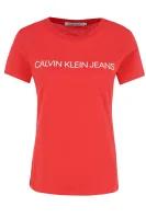 tričko institutional logo | regular fit CALVIN KLEIN JEANS 	červená	